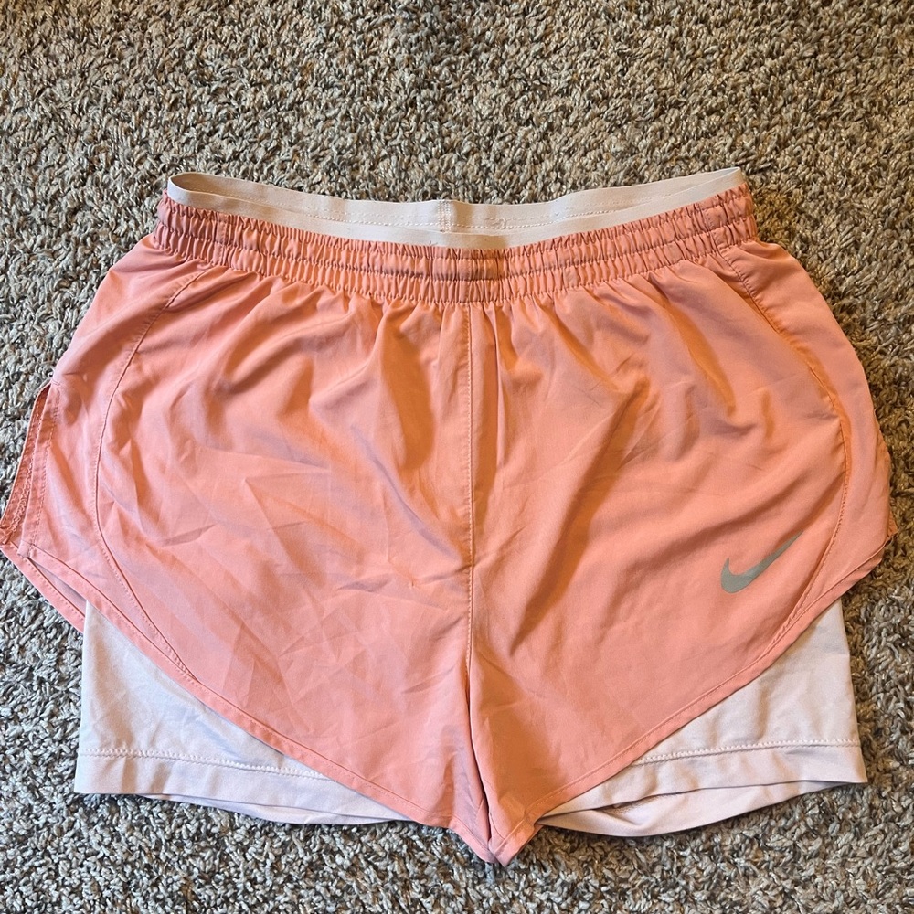 Nike Pink Athletic Shorts Lightweight Moisture-Wicking